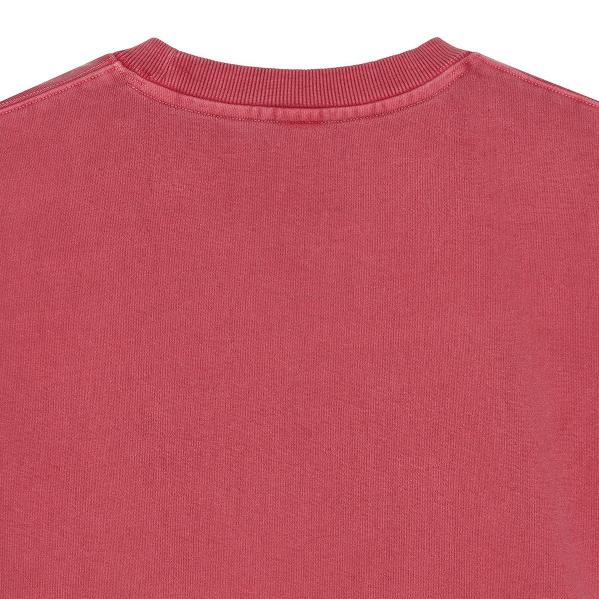 Deus Ex Machina Felpa Fleece Shield Garment Died Crew Lava Falls Red - 4