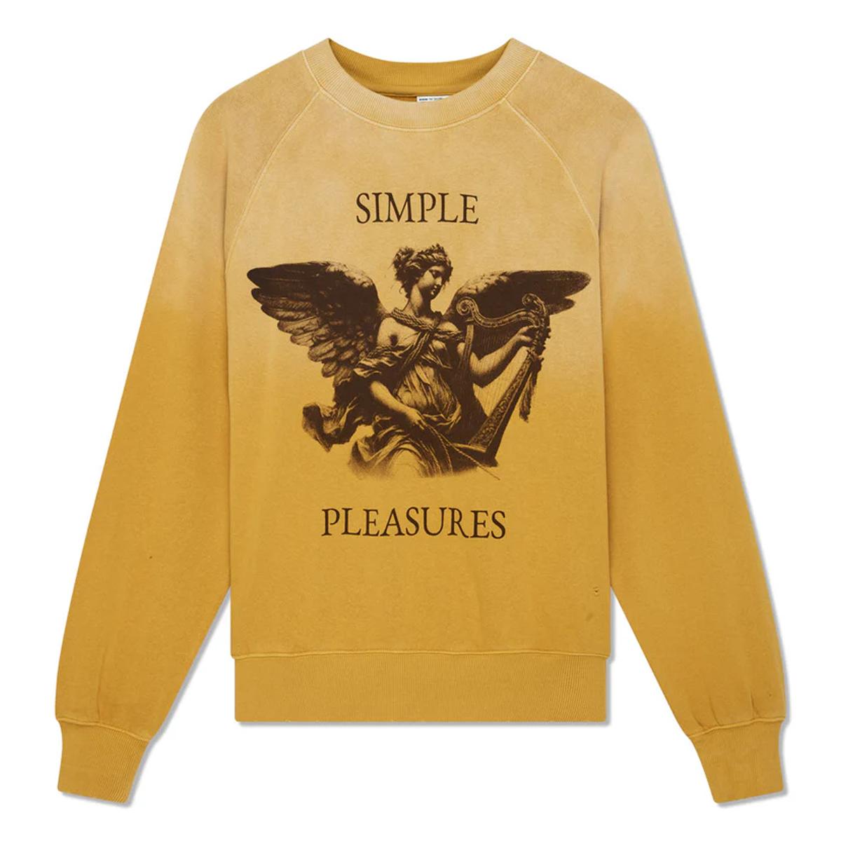 Deus Ex Machina Felpa Fleece Black and Blue Crew York Yellow - 1