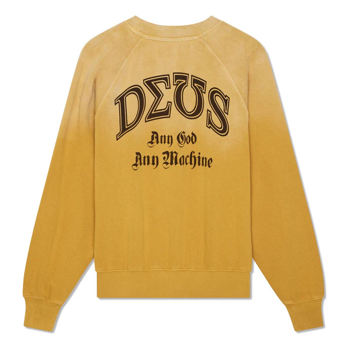 Deus Ex Machina Felpa Fleece Black and Blue Crew York Yellow - 2