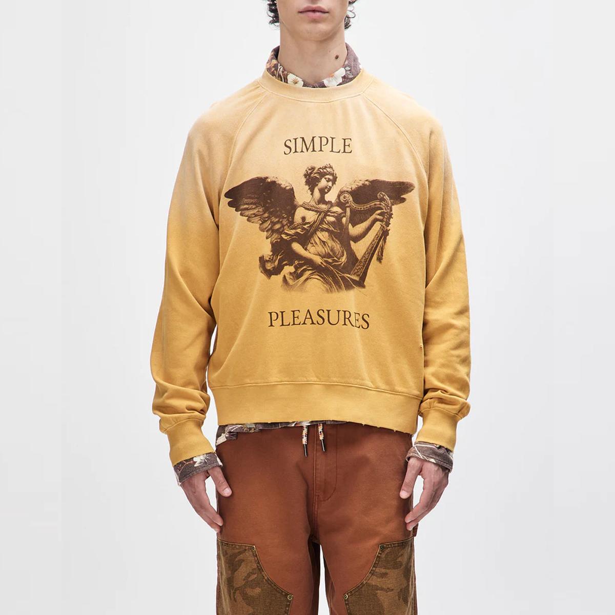 Deus Ex Machina Felpa Fleece Black and Blue Crew York Yellow - 3