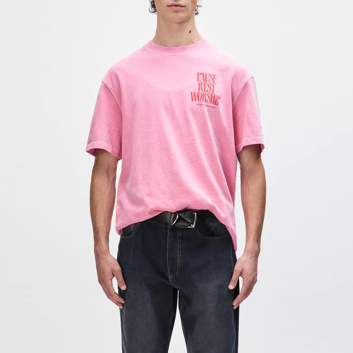 Deus Ex Machina T-Shirt Noise Complaint Prism Pink - 3