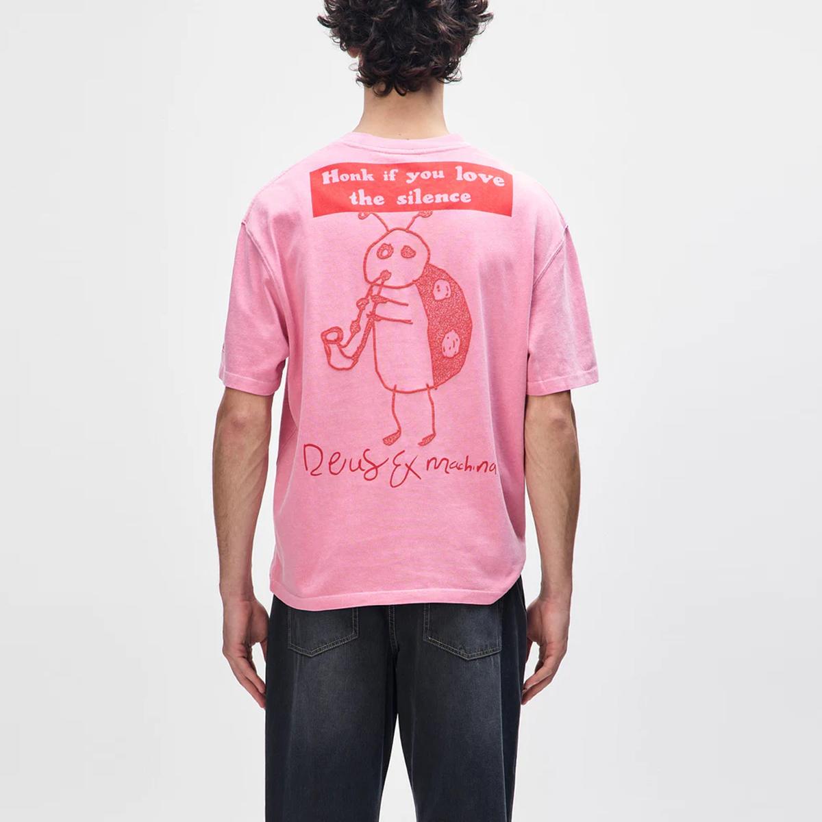 Deus Ex Machina T-Shirt Noise Complaint Prism Pink - 4