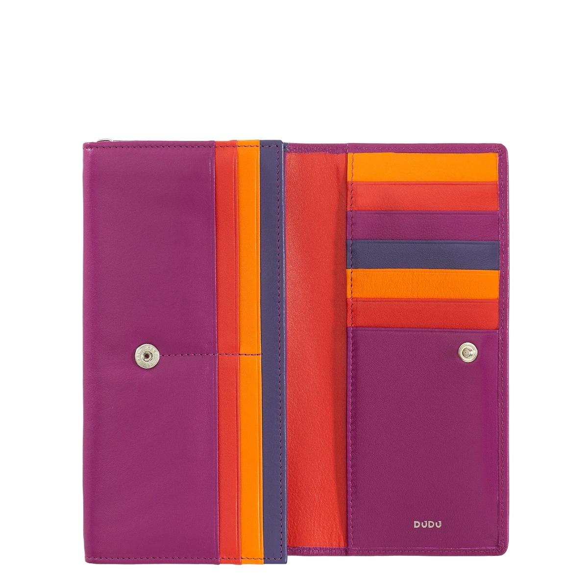 Dudubags Portafoglio Grande Colorful Madeira Fucsia - 2