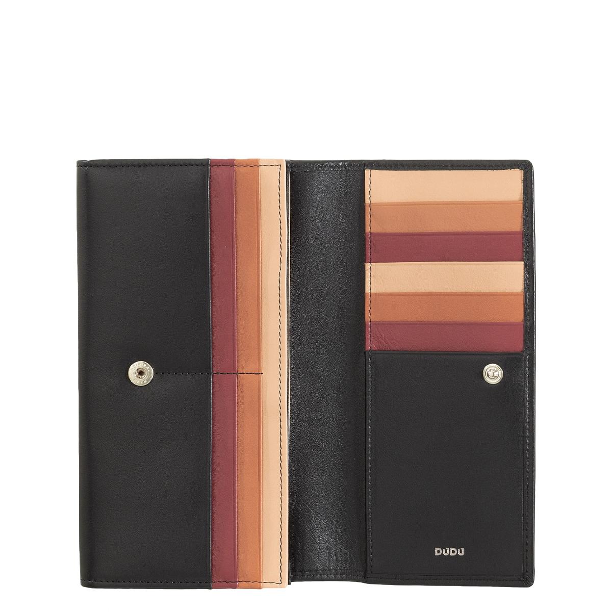 Dudubags Portafoglio Grande Colorful Madeira Nero - 2