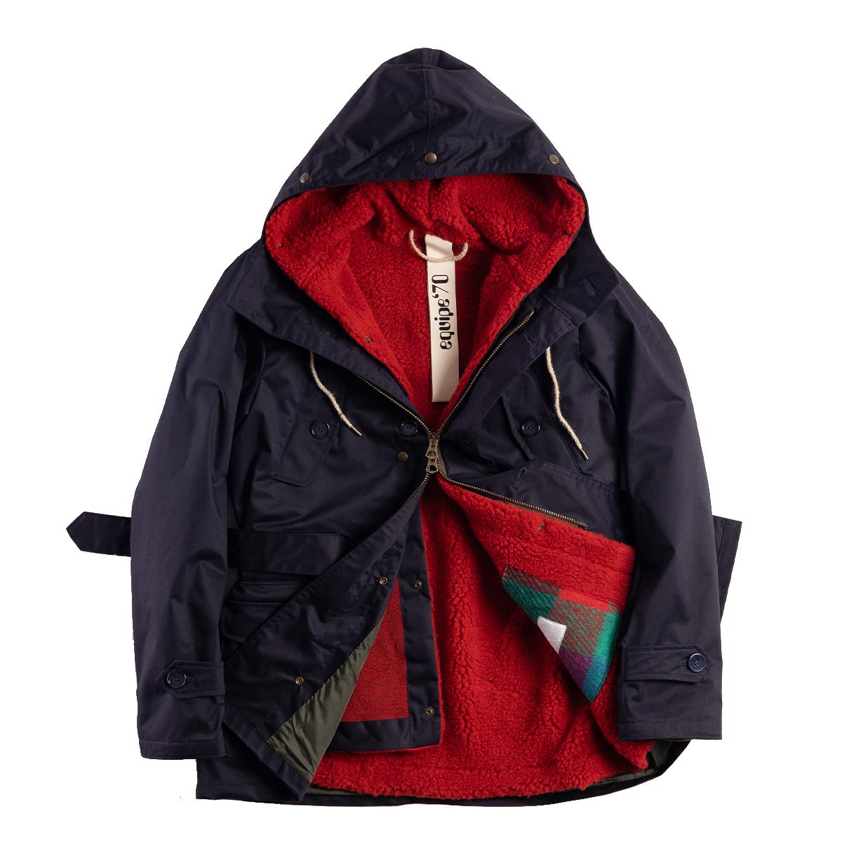 EQUI Cappotto Eskimo Mini Tecnogabardina Blu Unito - 2