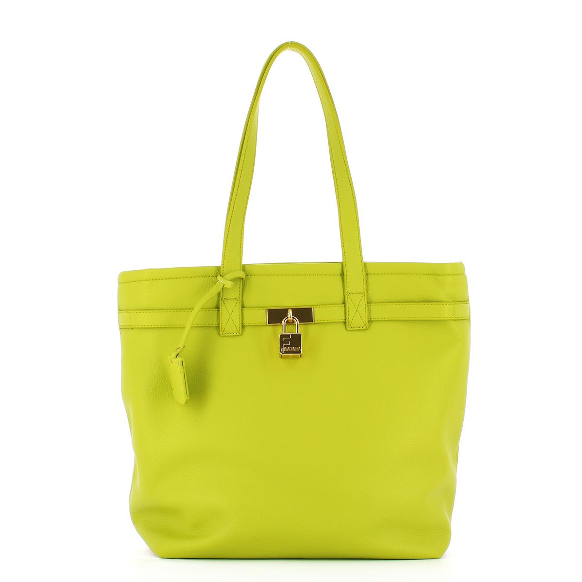 Fracomina Shopper con lucchetto Lime - 1