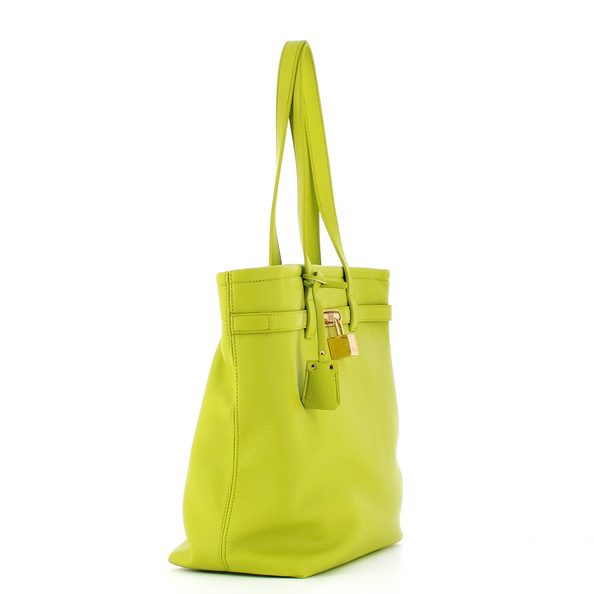 Fracomina Shopper con lucchetto Lime - 2