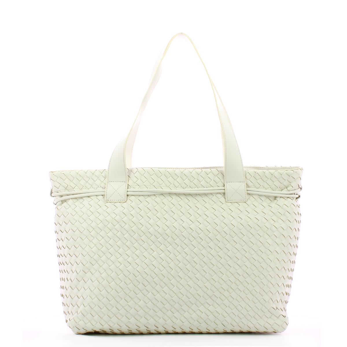 Fracomina Shopper Large intrecciata White - 3
