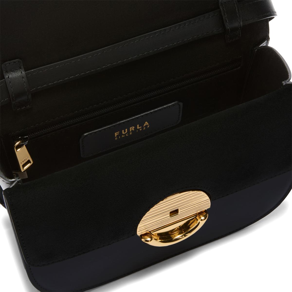 Furla Mini Borsa a bandoliera Sfera Round Nero - 5