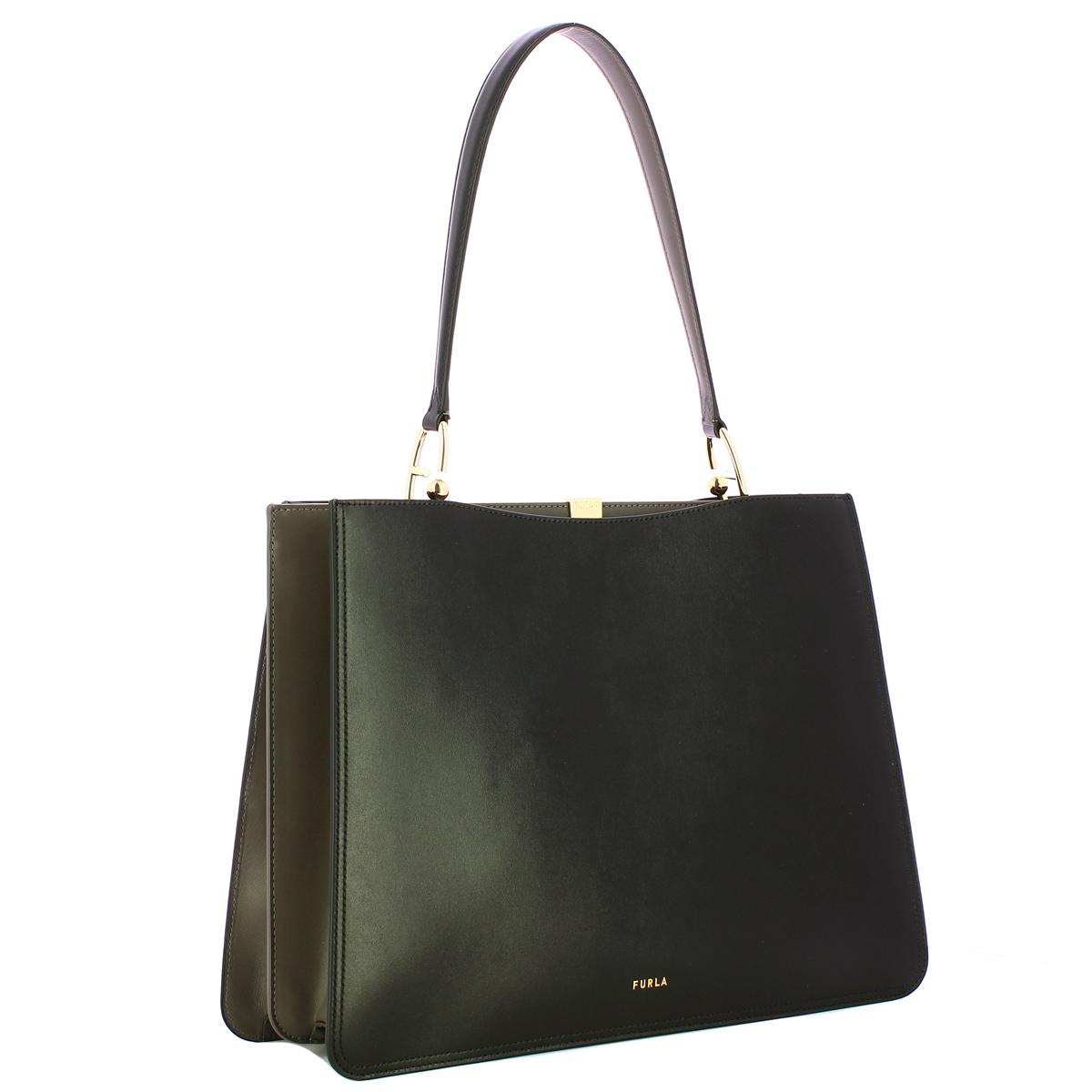 Furla Borsa a spalla Agata L Nero Urban Gray - 2