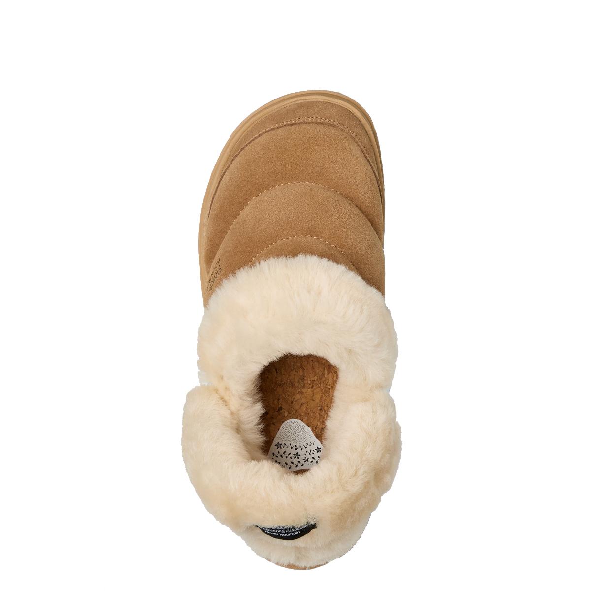 Flower Mountain Sneakers Fami Slipper Suede Shearling Brown - 3