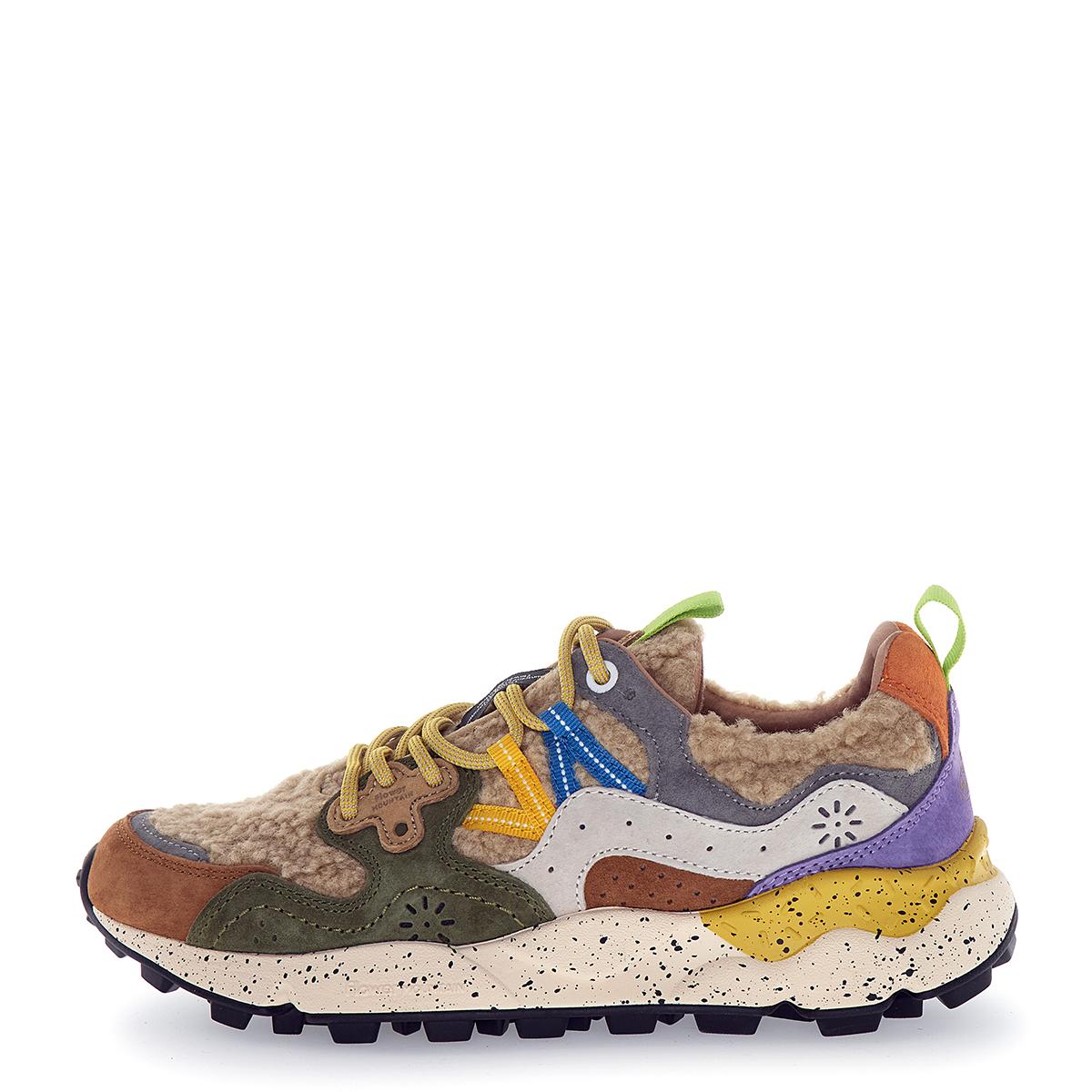 Flower Mountain Sneakers Unisex Yamano 3 Mud Grey Off White - 1