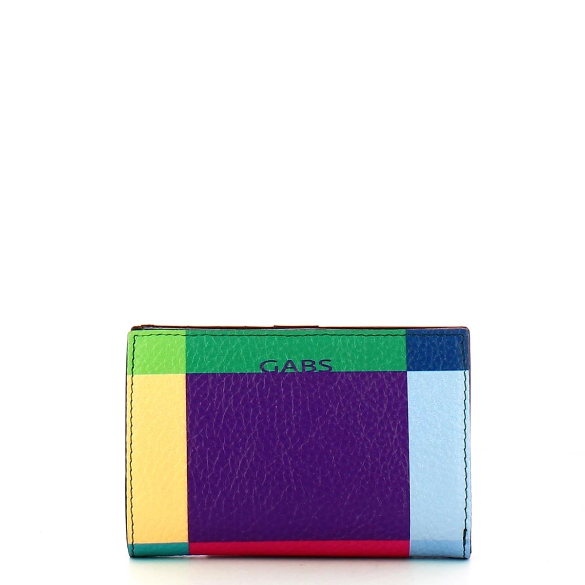 Gabs Portafoglio Gmoney14 Pop Black Geometrico Viola - 1