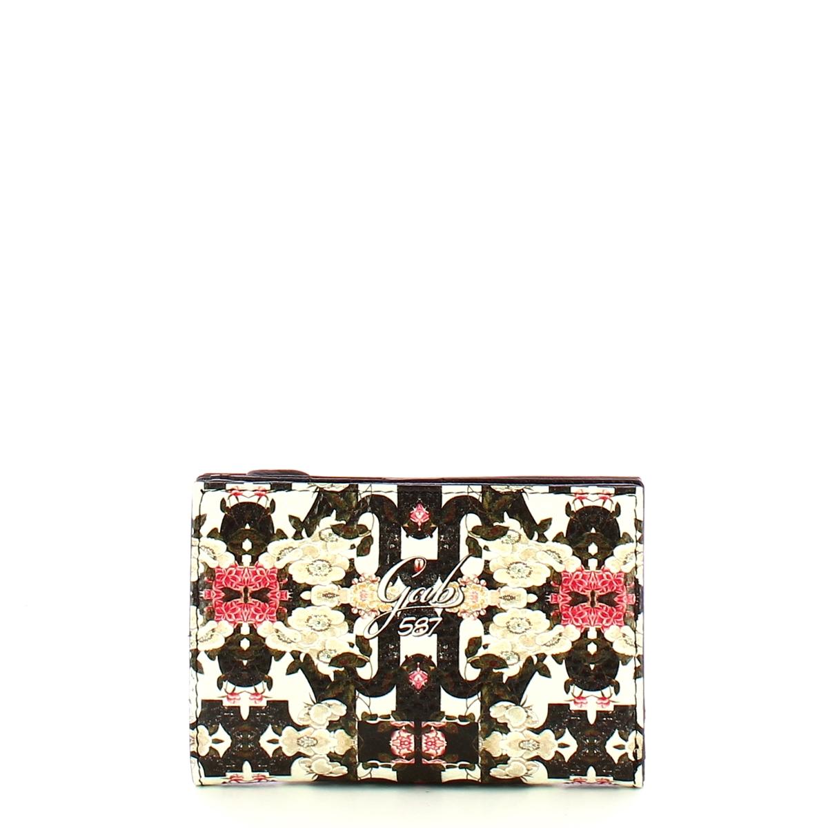 Gabs Portafoglio Gmoney14 Trip Bull Black Fiori Optical - 1