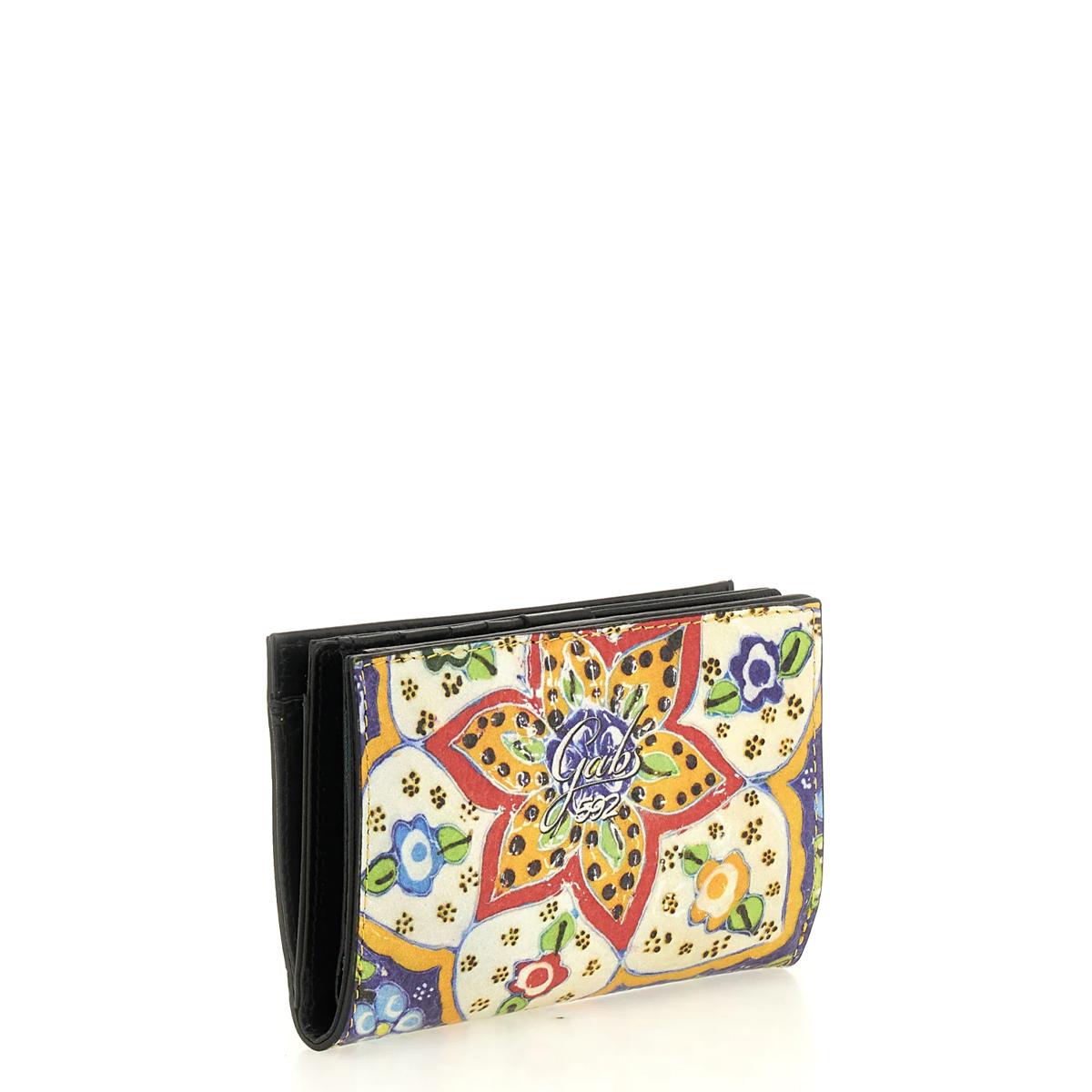 Gabs Portafoglio Gmoney14 Trip Bull Black Ceramica Fiori - 2