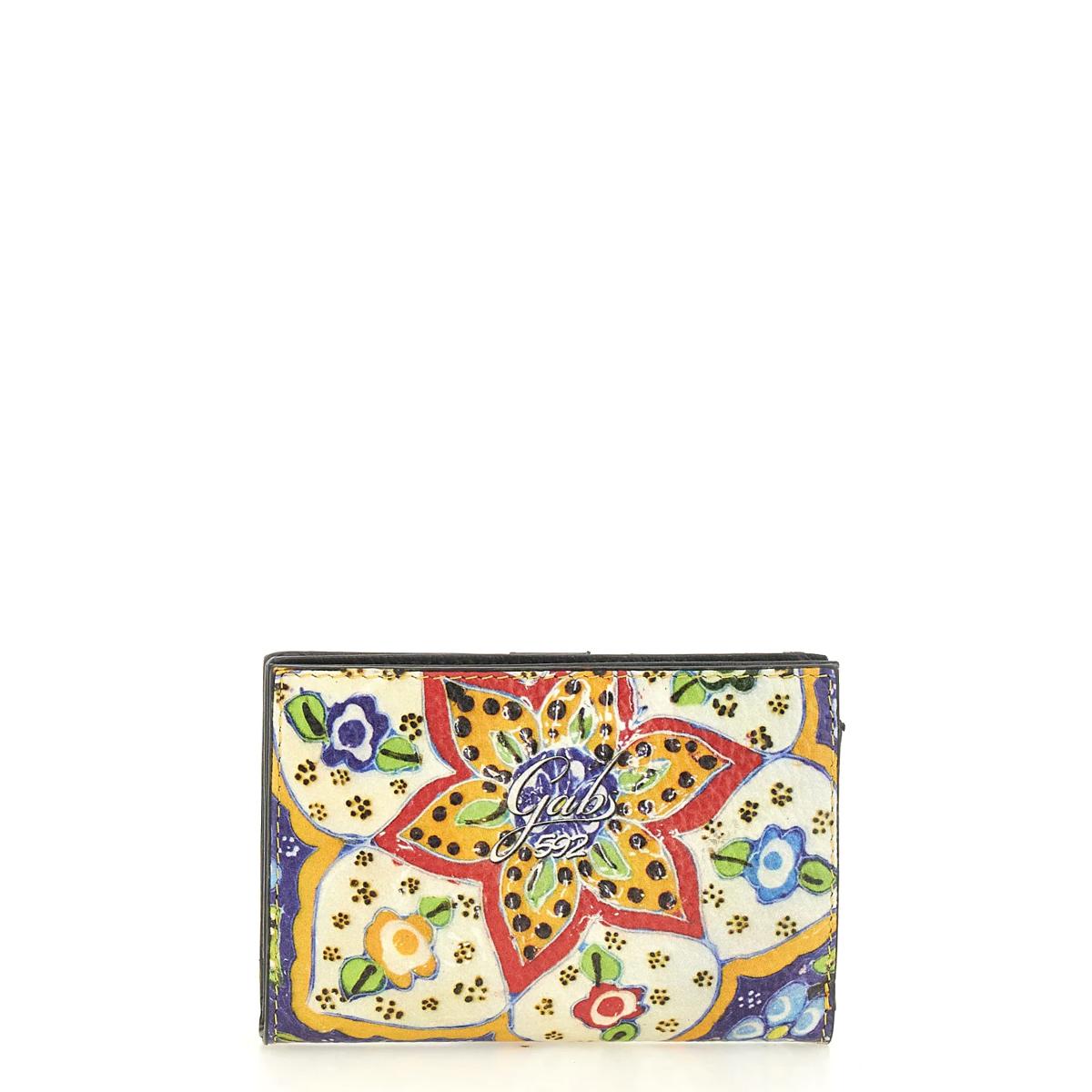 Gabs Portafoglio Gmoney14 Trip Bull Black Ceramica Fiori - 3