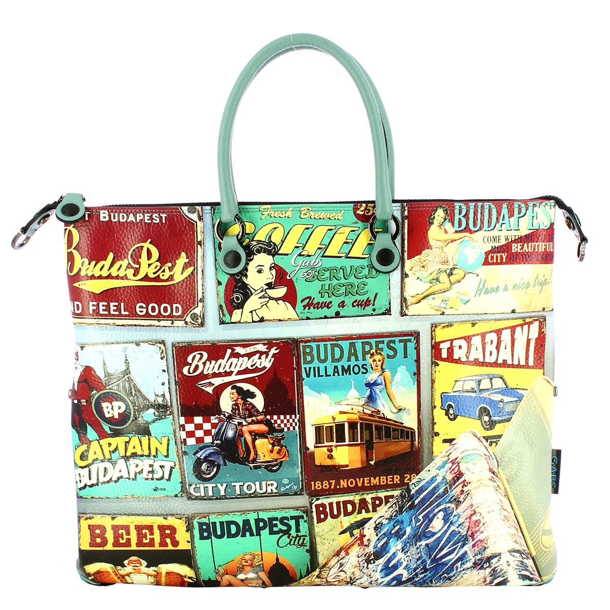 Gabs Borsa G3 Plus L Trip Pelle Bull Black Budapest - 1