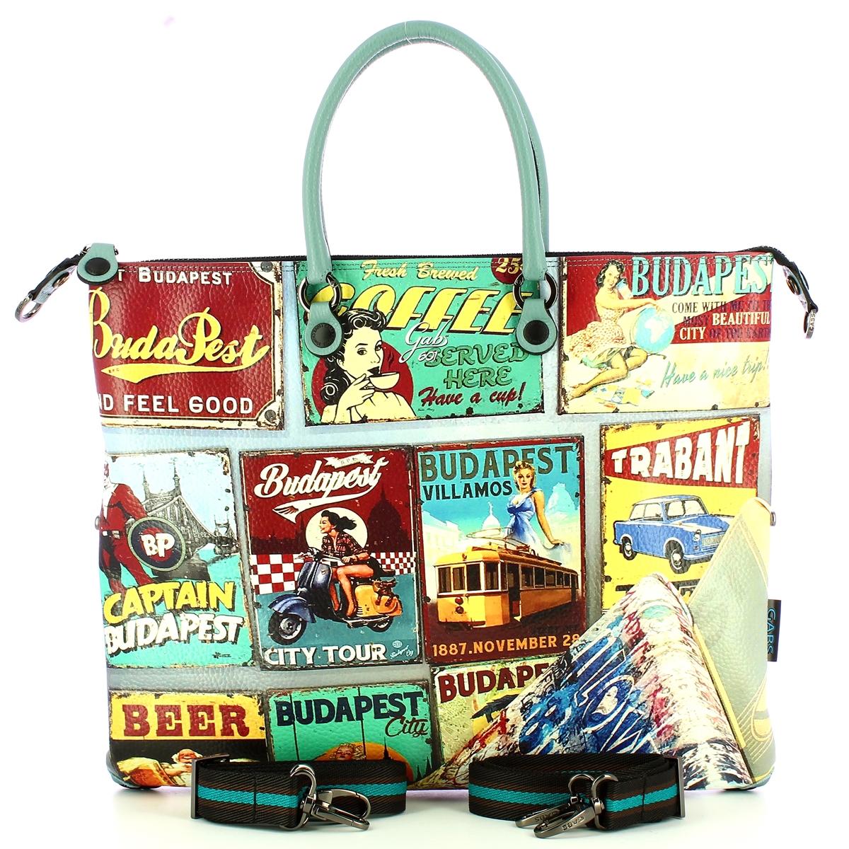 Gabs Borsa G3 Plus L Trip Pelle Bull Black Budapest - 4