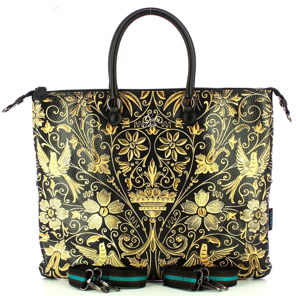 Gabs Borsa G3 Plus L Trip Pelle Bull Black Versailles - 4