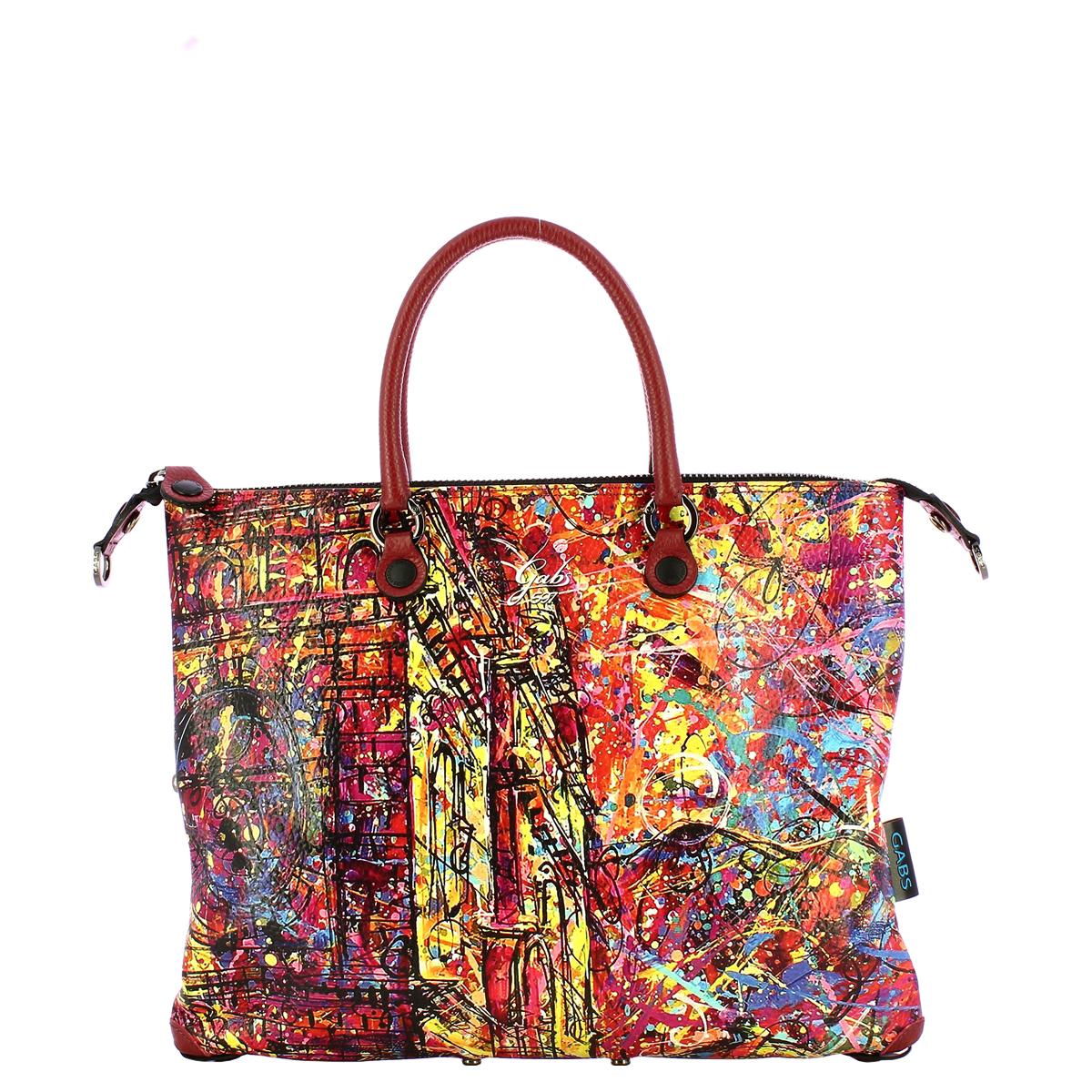 Gabs Borsa G3 Plus M Trip Pelle Bull Black Street Art - 1