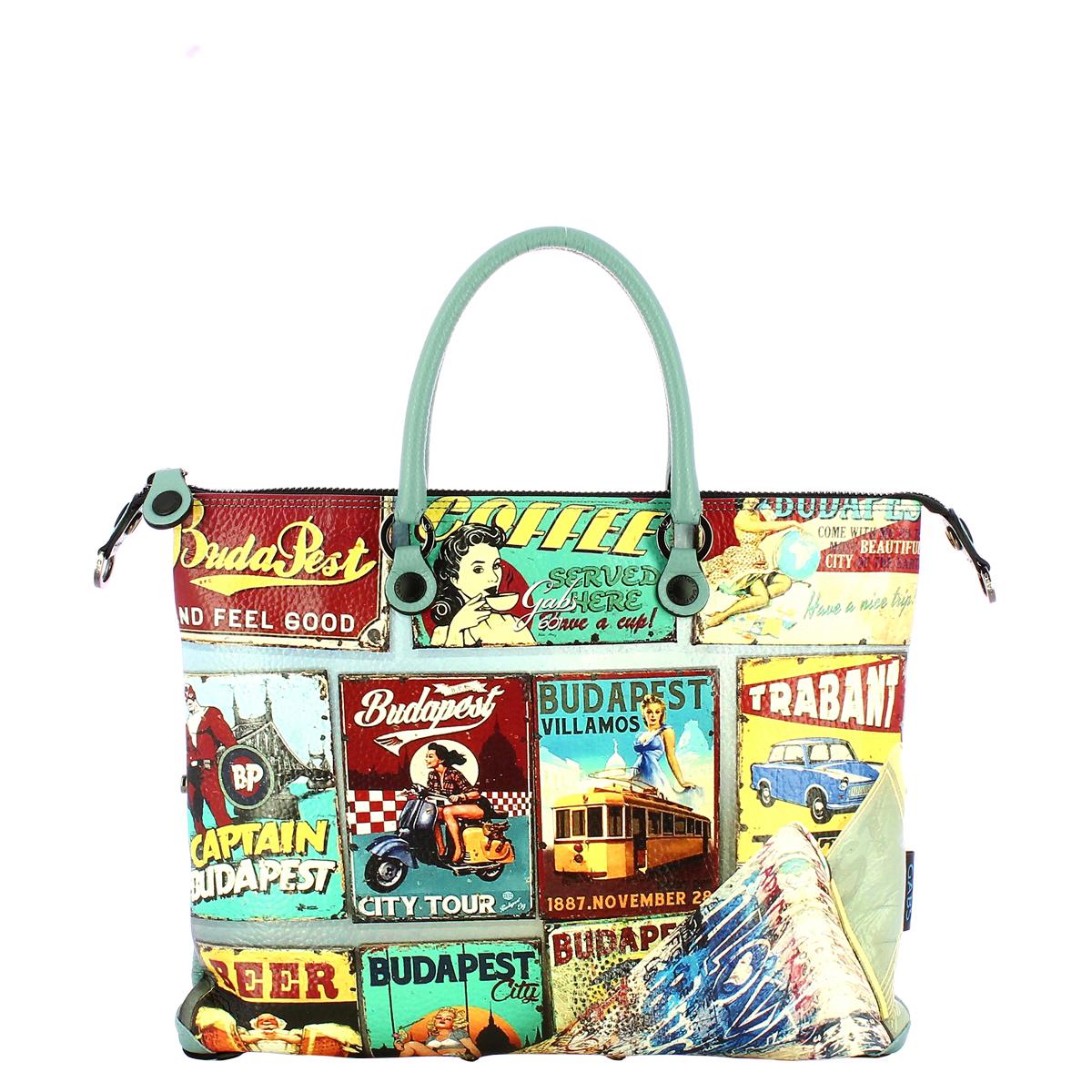 Gabs Borsa G3 Plus M Trip Pelle Bull Black Budapest - 1