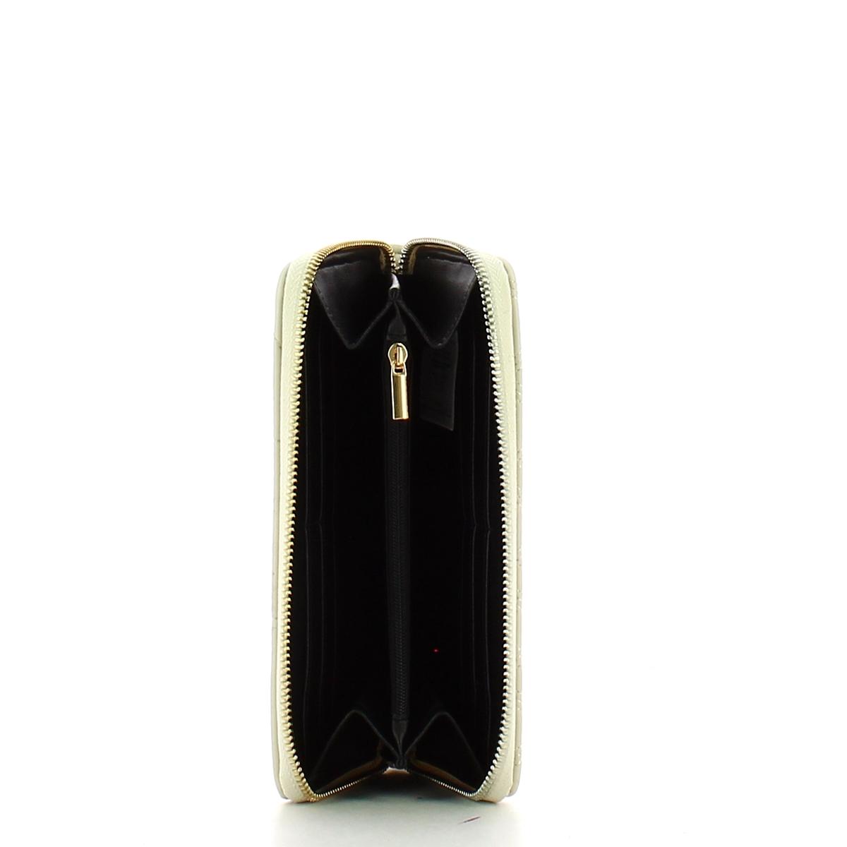 Gaëlle Portafoglio trapuntato con logo Bianco - 3