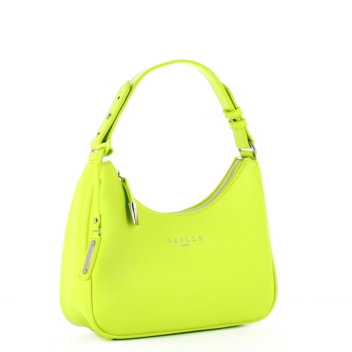 Gaëlle Hob Bag in similpelle liscia Verde Cedro - 2