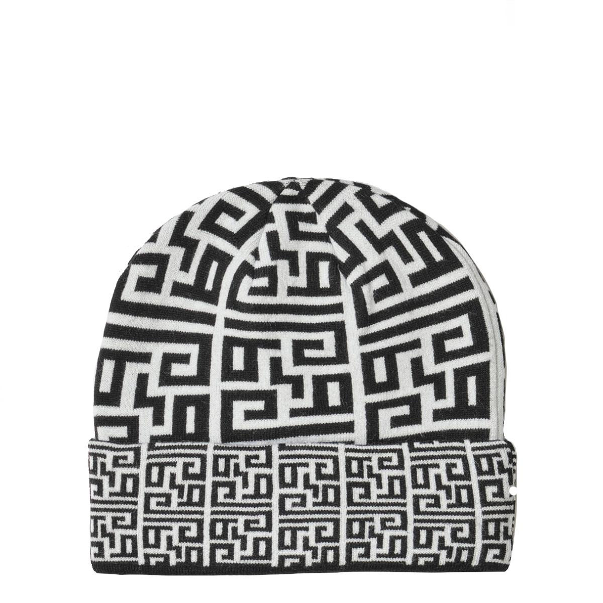 Gaëlle Cuffia Jacquard Monogram Nero Offwhite - 1