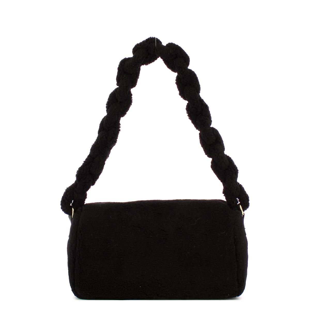 Gaëlle Borsa a spalla in ecomontone Nero - 3