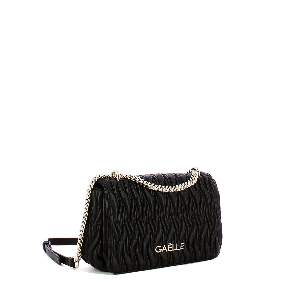 Gaëlle Borsa a spalla convertibile Plissé Nero - 2