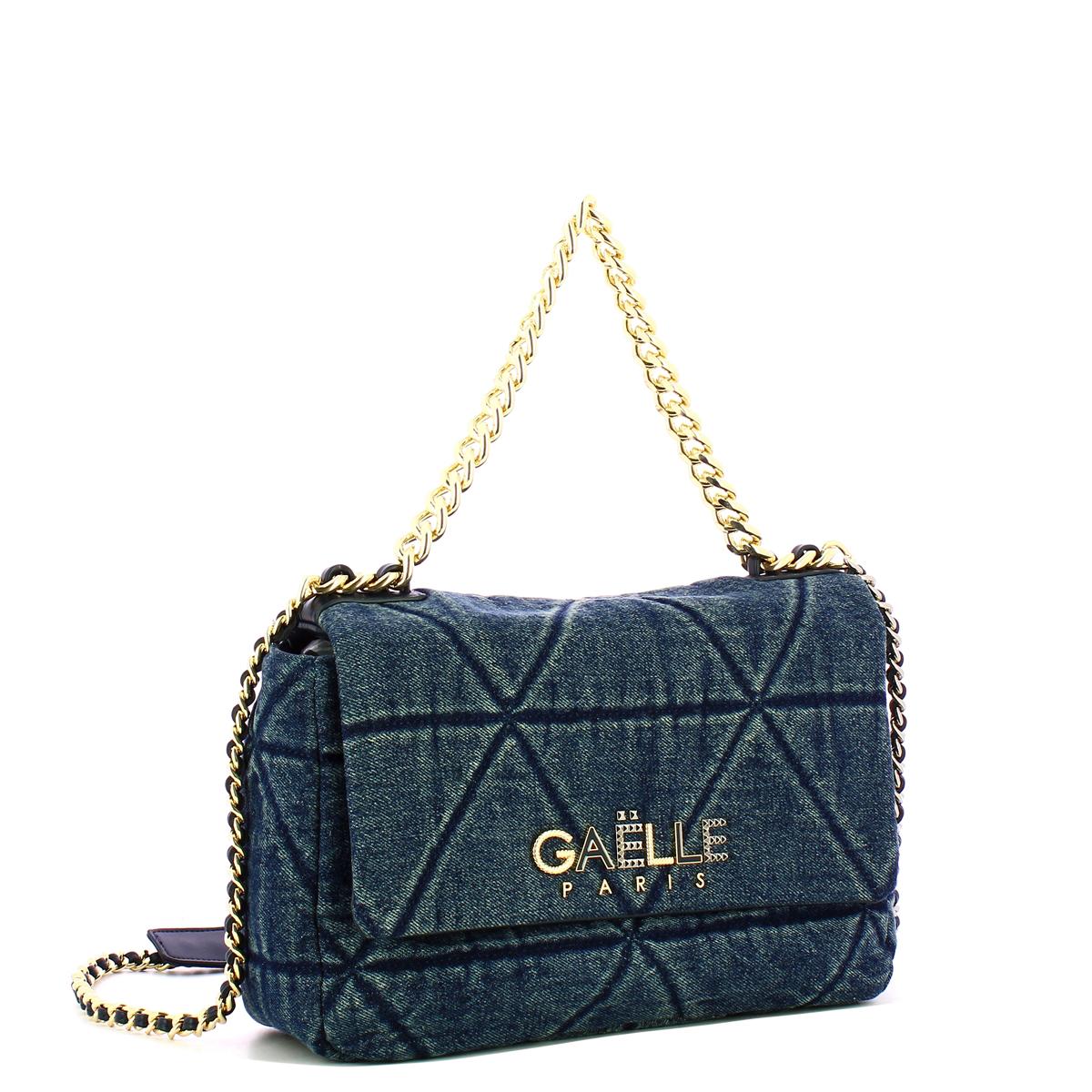 Gaëlle Borsa a spalla Maxi Denim Matelassé Blue - 2