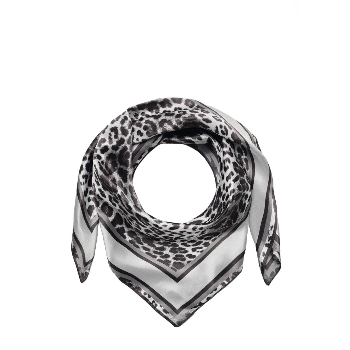 Gaëlle Foulard Micro Maculato Grigio Ferro - 2