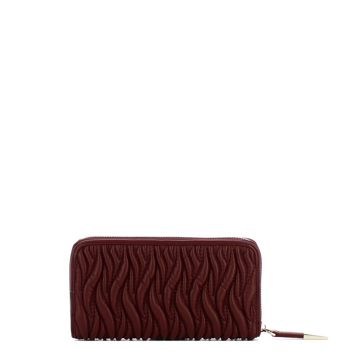 Gaëlle Portafoglio Regular Zip Around Plissé Mosto - 2