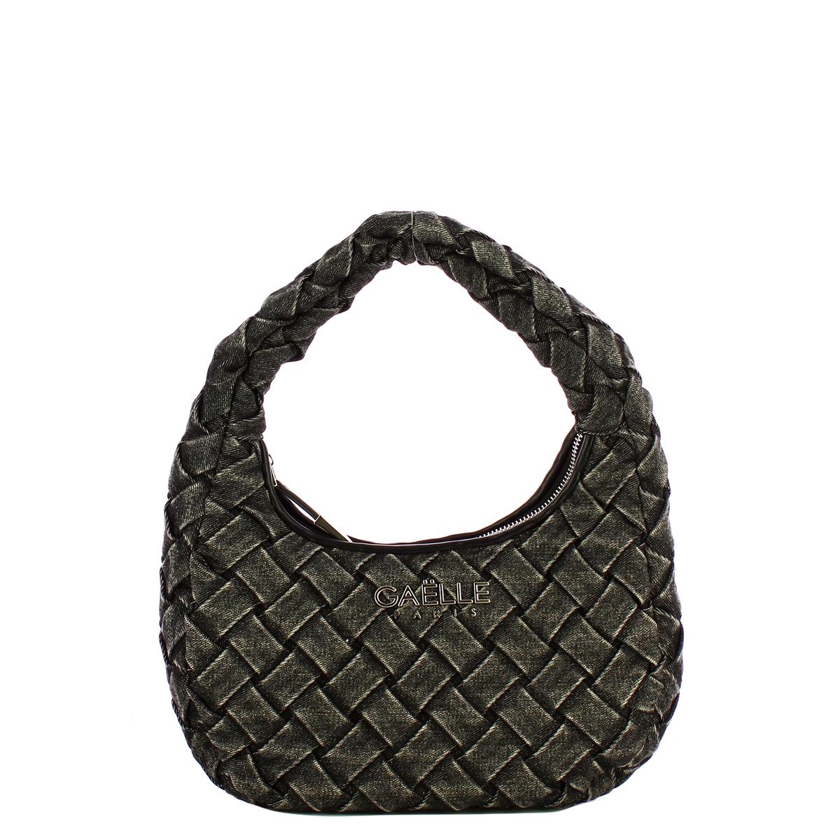 Gaëlle Maxi Hobo bag Denim Plissé Nero - 1