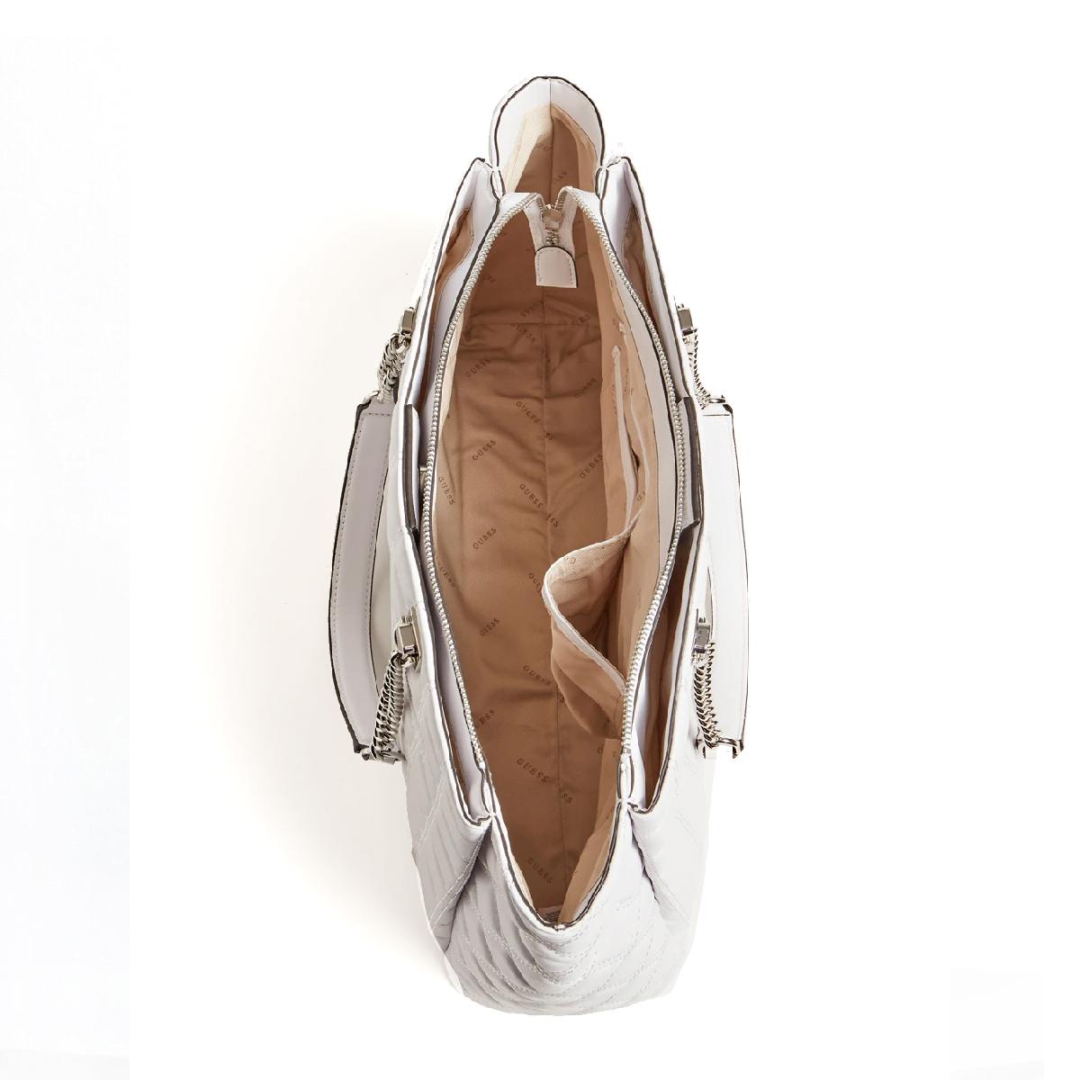 Guess Borsa a spalla Kamina trapuntata White - 3