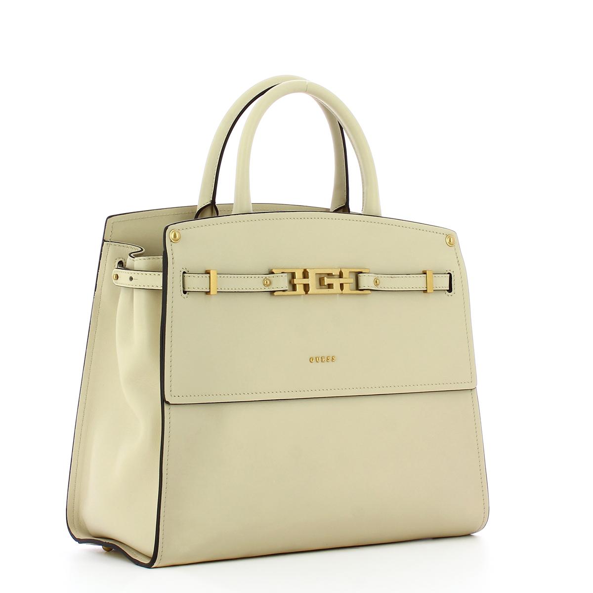 Guess Borsa a mano in pelle Cristina Ivory - 2
