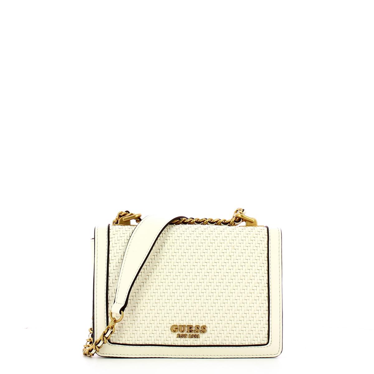 Guess Borsa a tracolla Abey intrecciata White - 1