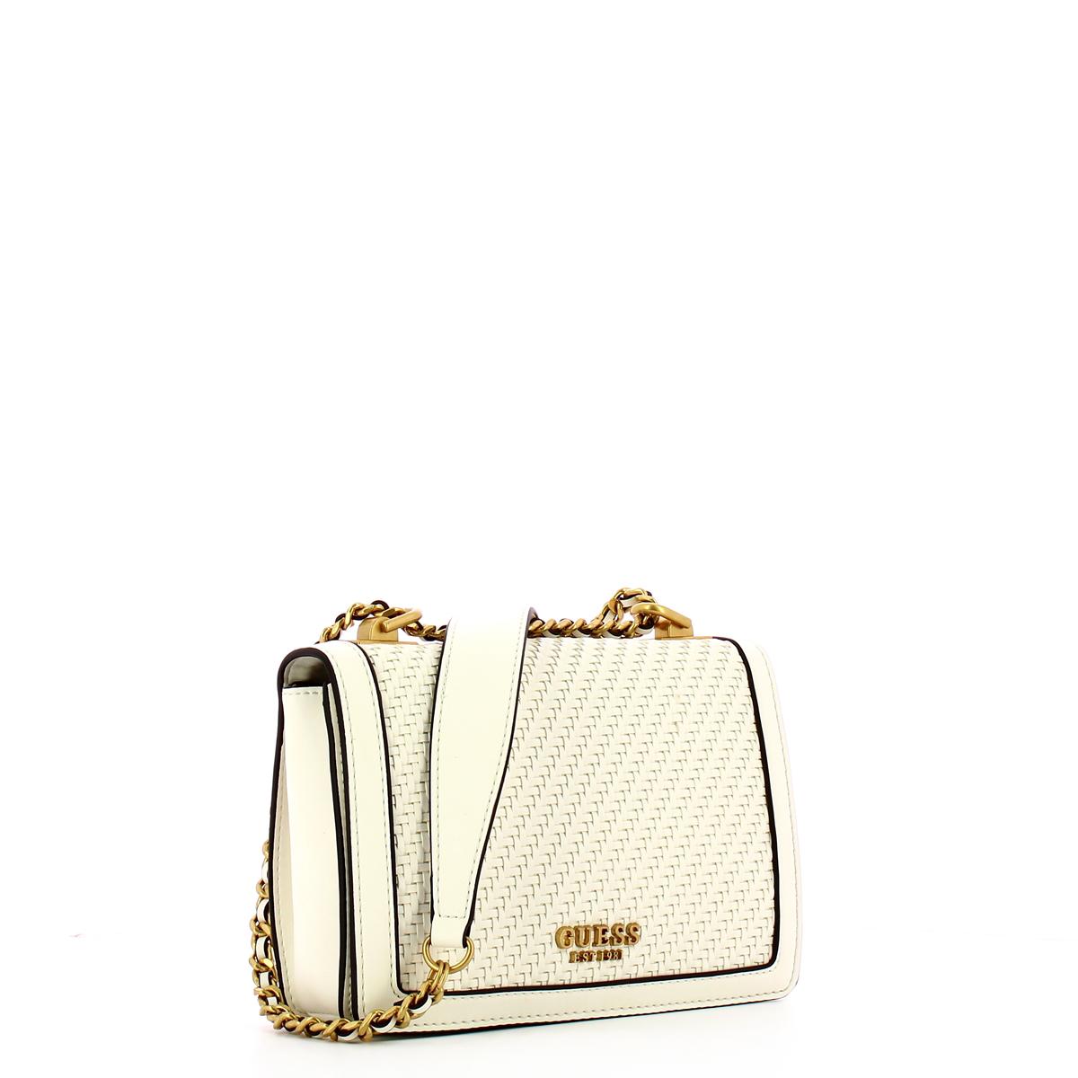 Guess Borsa a tracolla Abey intrecciata White - 2