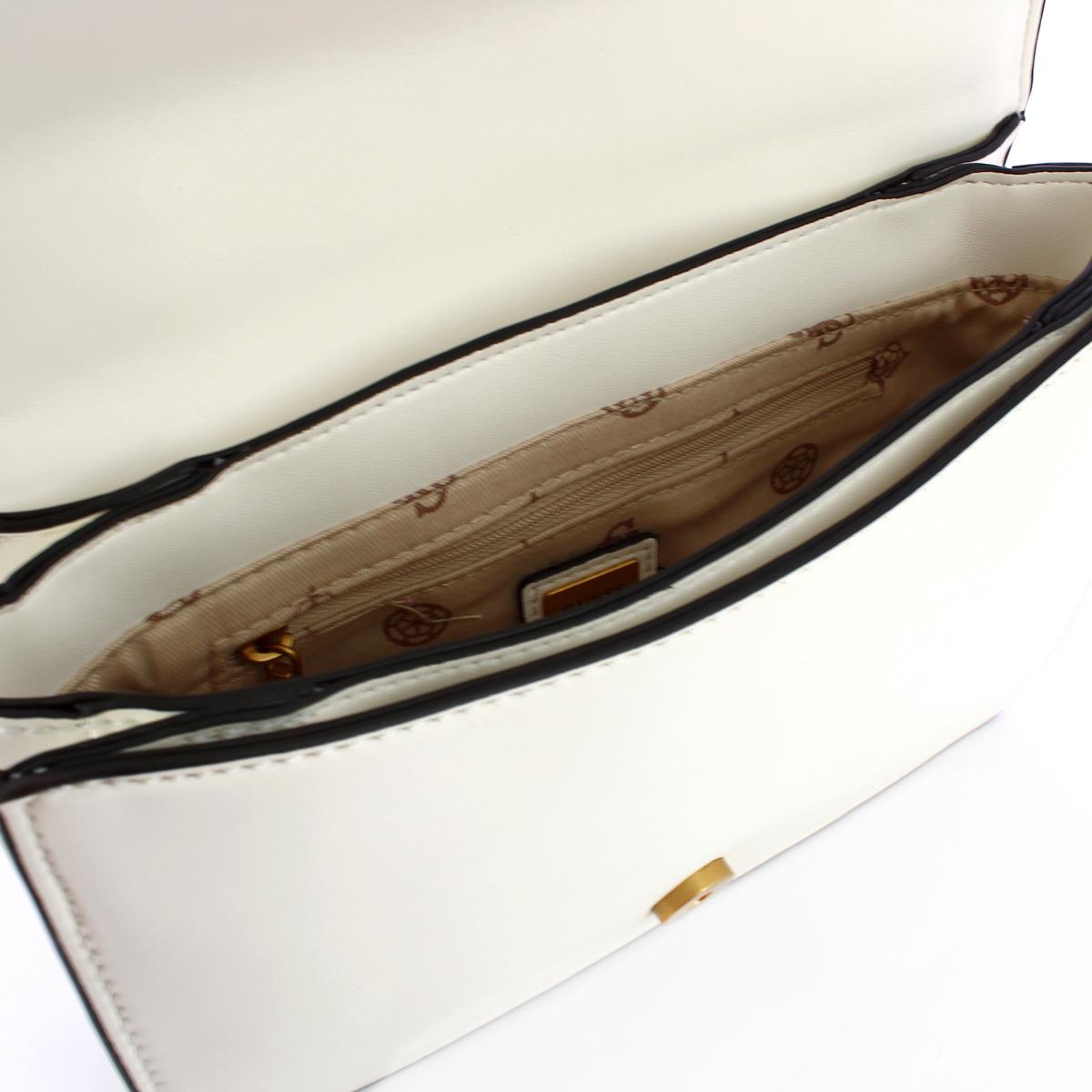 Guess Borsa a tracolla Abey intrecciata White - 4