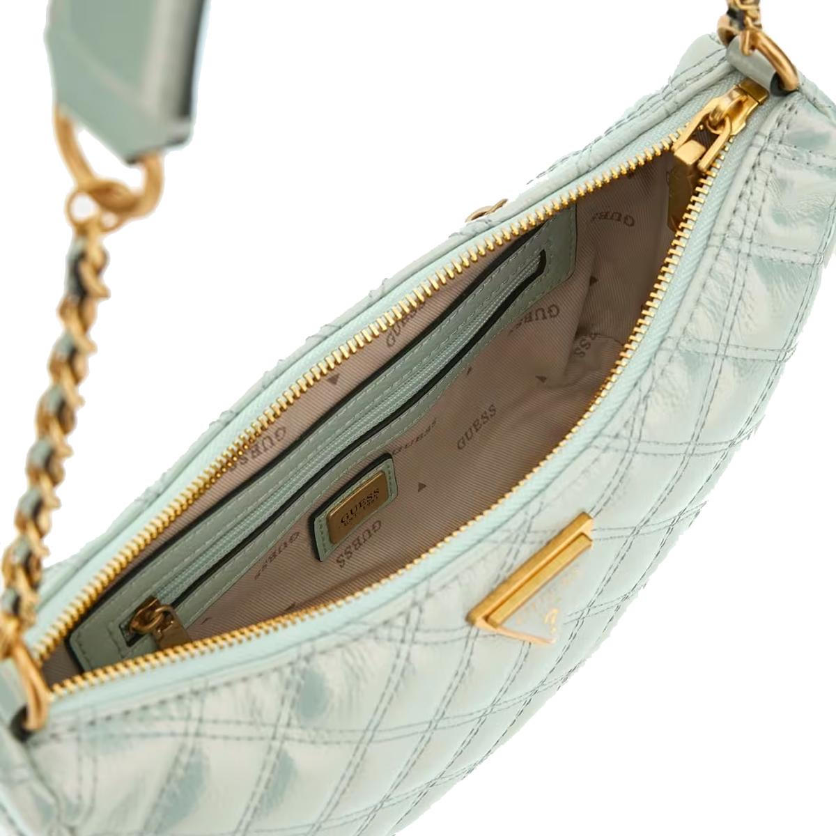Guess Borsa a spalla Giully trapuntata Mint - 3