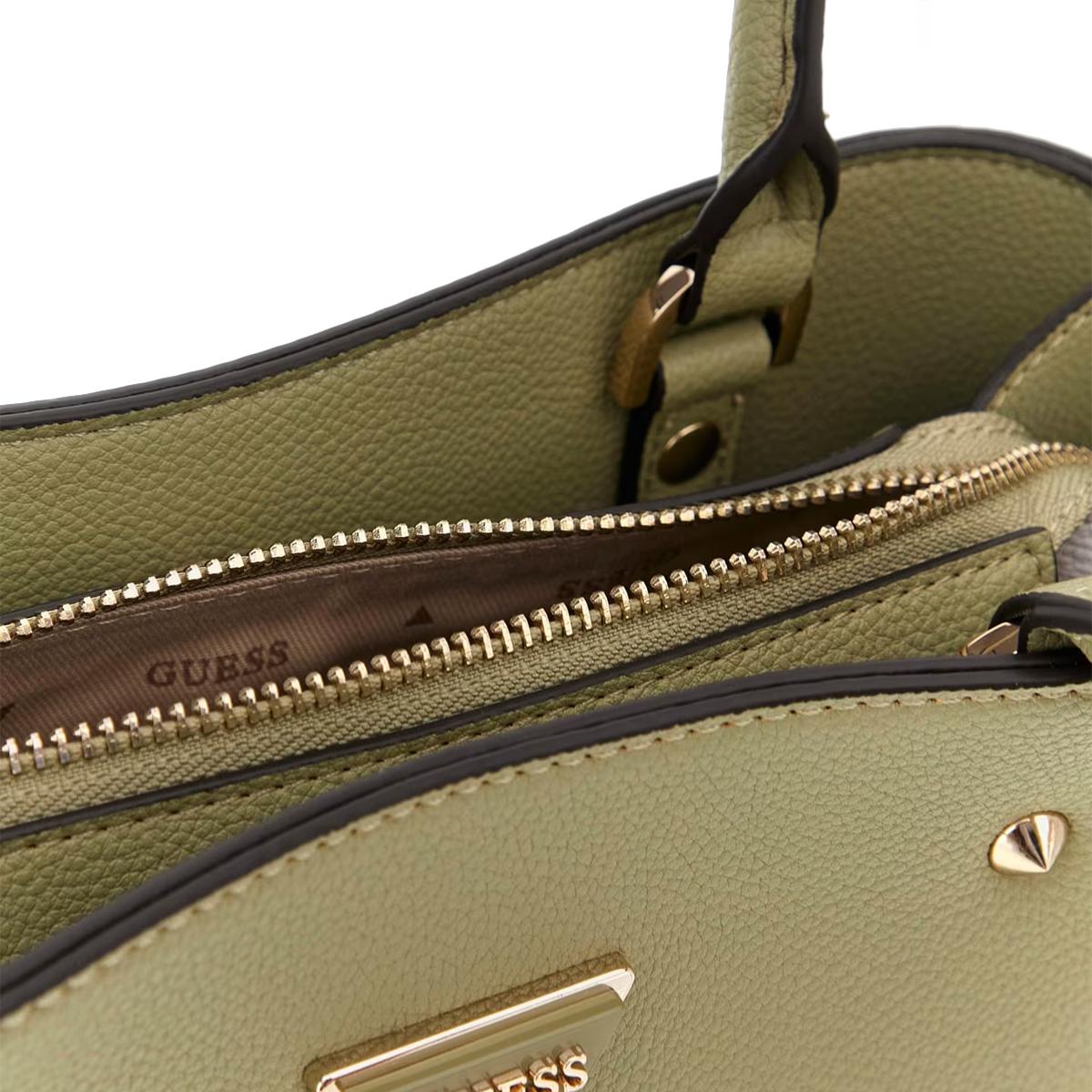 Guess Borsa a spalla Meridian borchie Sage - 3