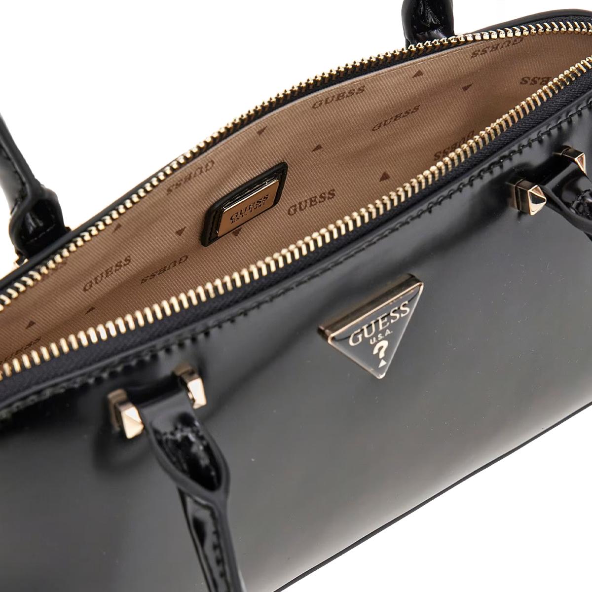 Guess Borsa a spalla Arnela Vernice Black - 3