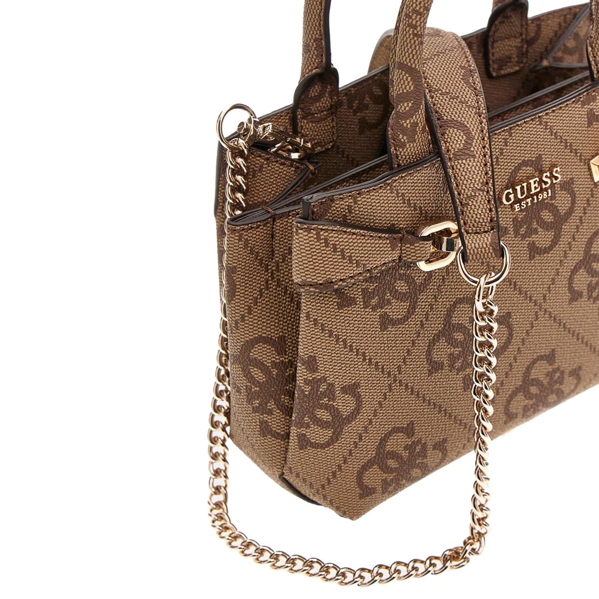 Guess Borsa a mano Mini Lorelei Latte Logo - 5