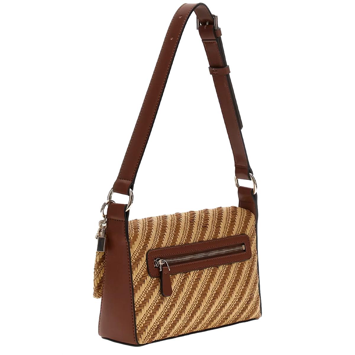 Guess Borsa a spalla Simona Natural Cognac - 3