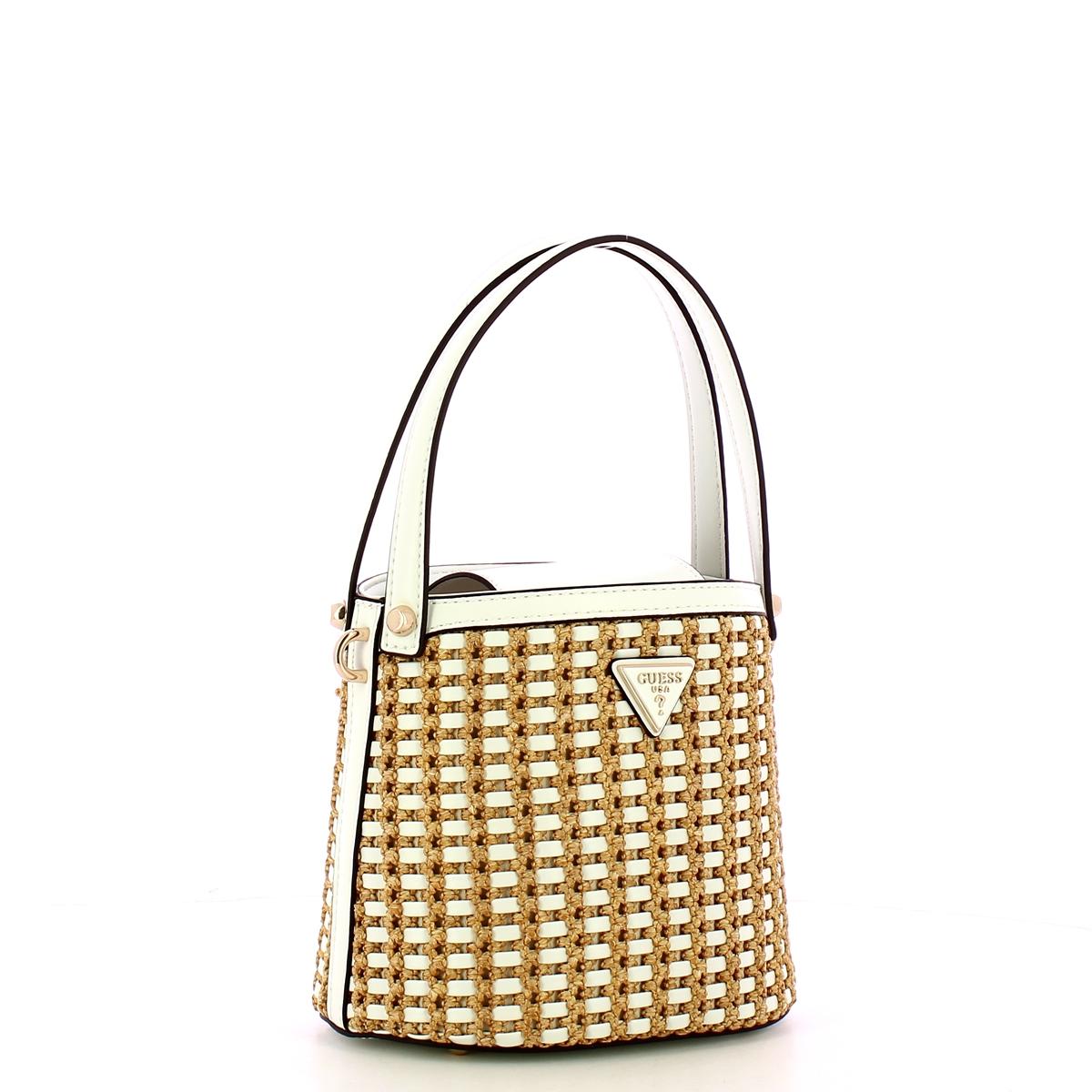 Guess Borsa secchiello Atalia Natural White - 2