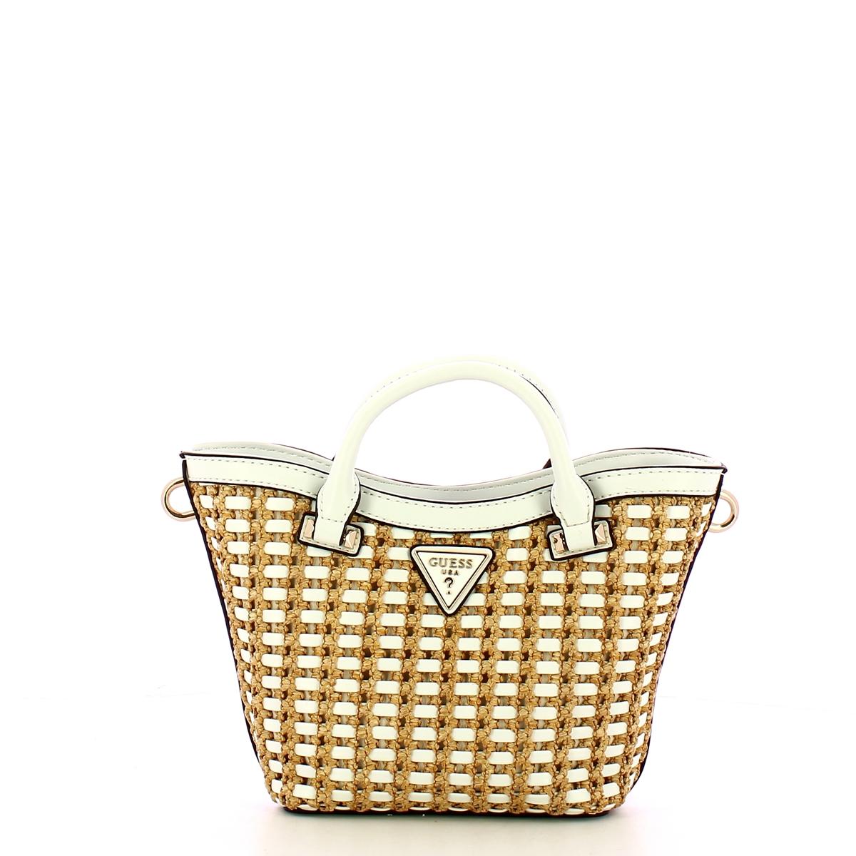 Guess Borsa a mano Atalia Mini Tote Natural White - 1