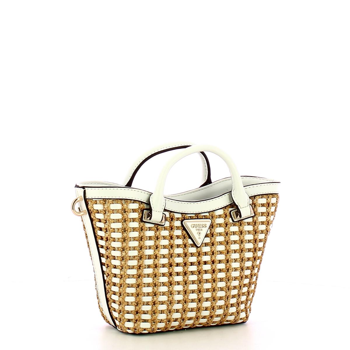 Guess Borsa a mano Atalia Mini Tote Natural White - 2
