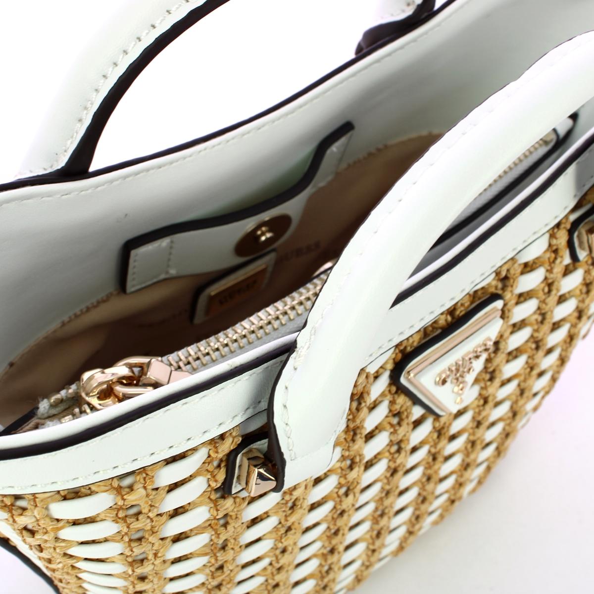 Guess Borsa a mano Atalia Mini Tote Natural White - 5
