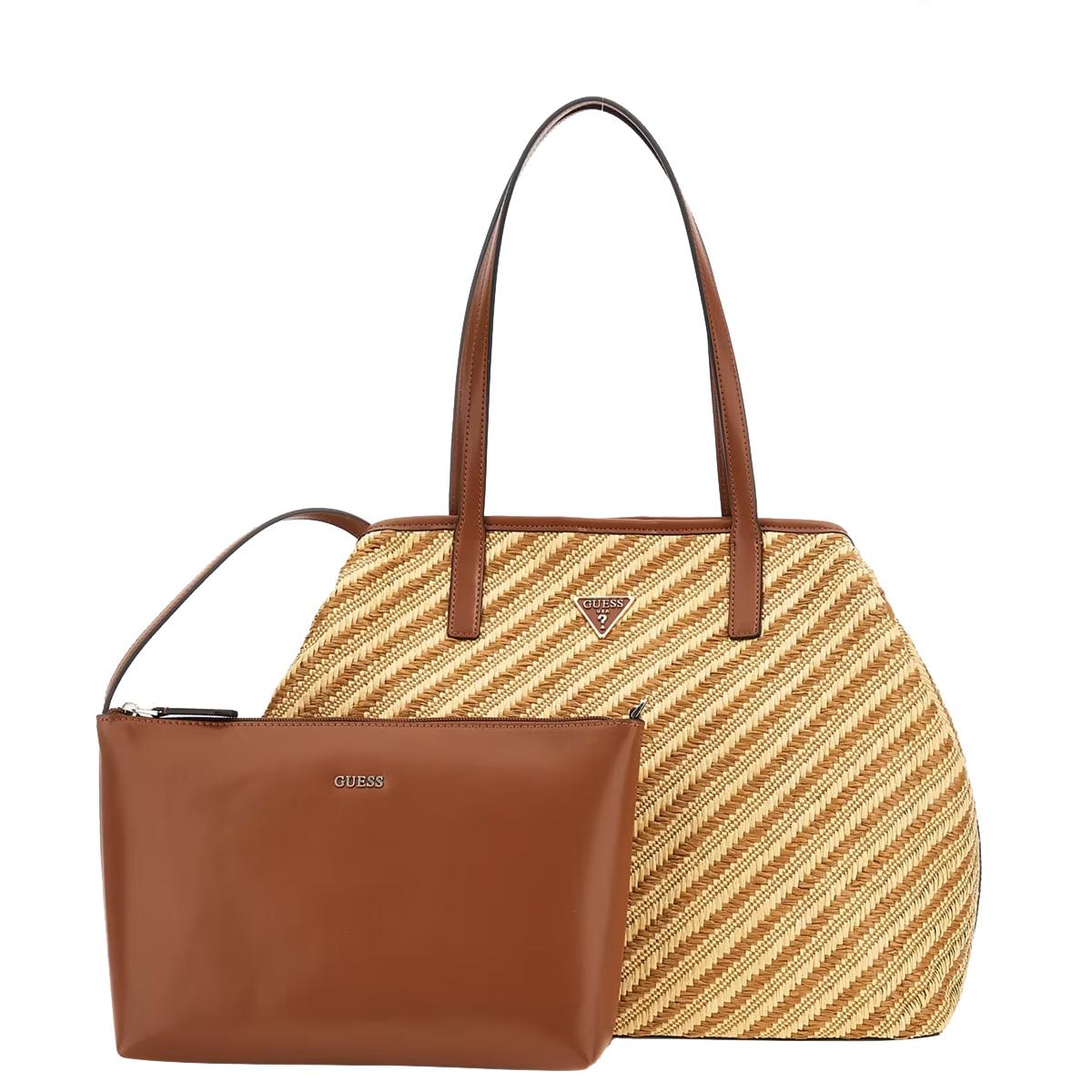 Guess Vikki II Natural Cognac Shopper - 1