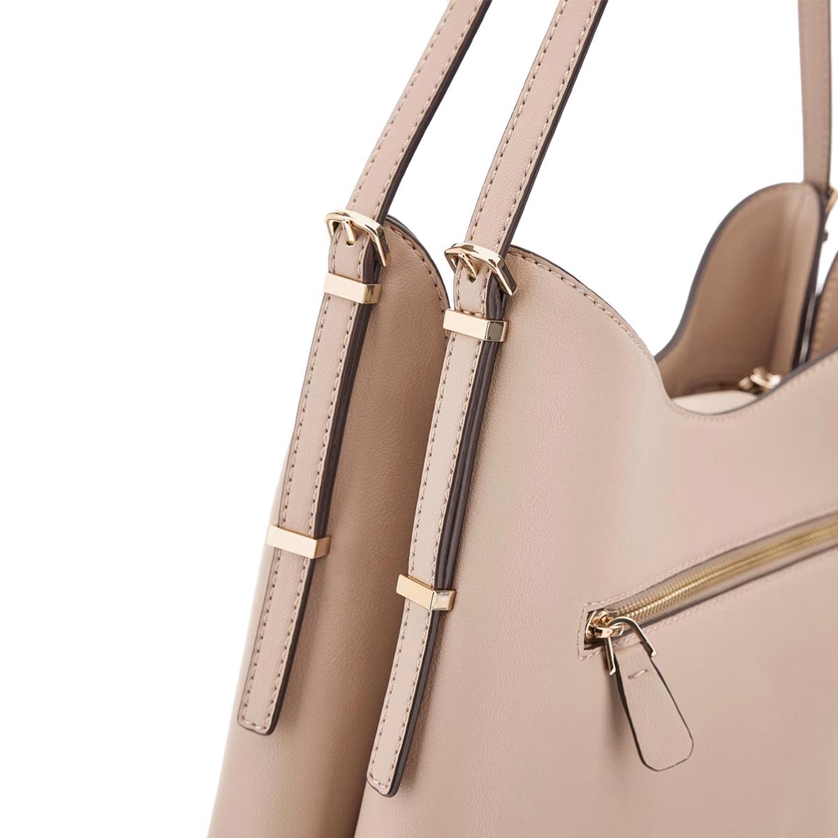 Guess Borsa a spalla Lefia Large Simply Taupe - 4